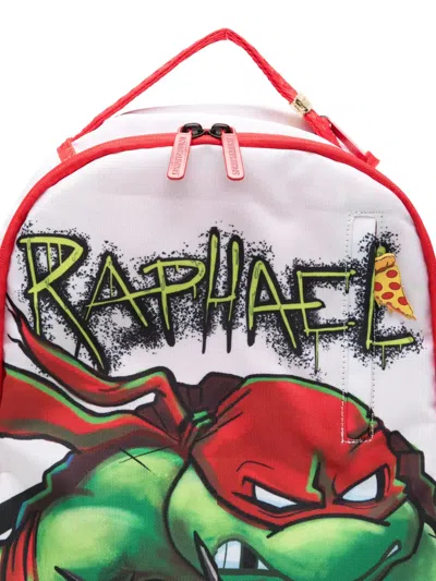 Sprayground Kid Raphael Teenage Mutant Ninja Turtles Backpack In White