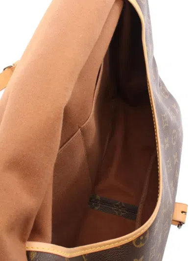 Pre-owned Louis Vuitton 1991 Saumur 35 Monogram Shoulder Bag In Brown