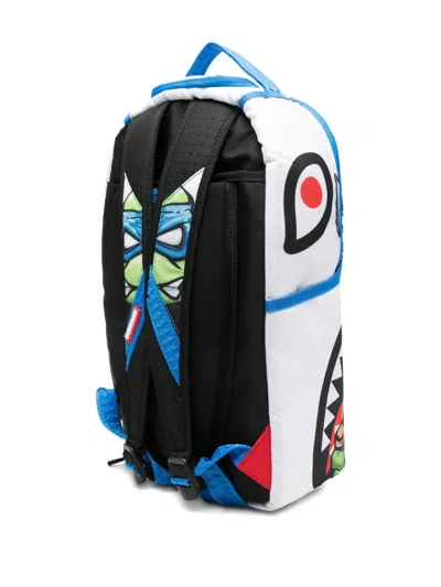 Sprayground Kid Leonardo Ninja Turtle Backpack In White