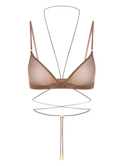 交叉背三角形文胸