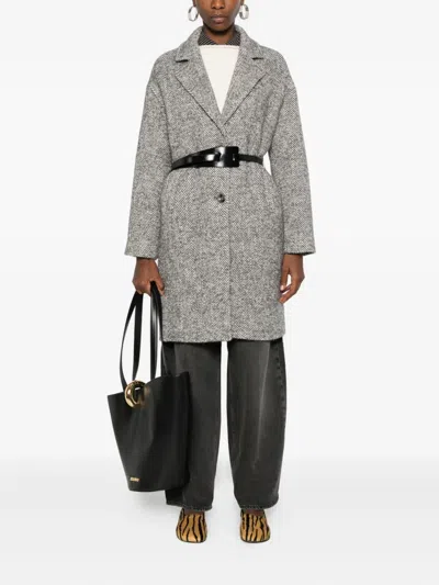 Liu •jo Liu Jo Gray Coat In Gray