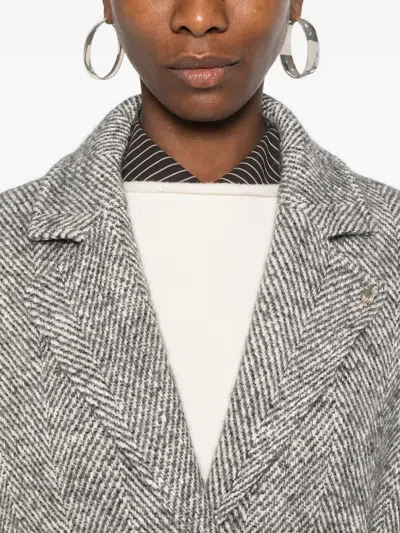 Liu •jo Liu Jo Gray Coat In Gray