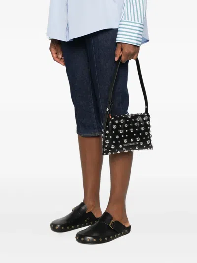 Simon Miller Studded Shoulder Bag In Black