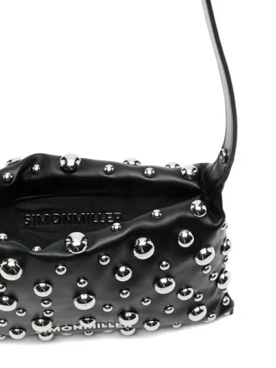 Simon Miller Studded Shoulder Bag In Black