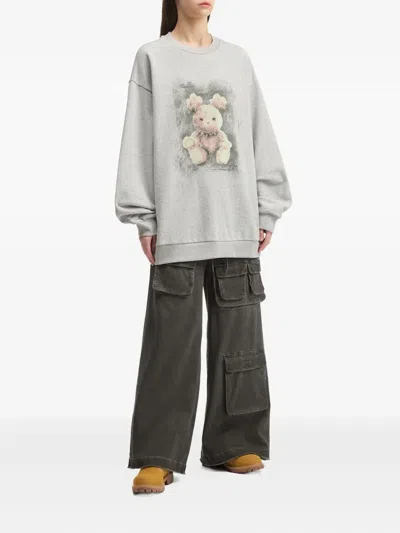 泰迪熊印花卫衣