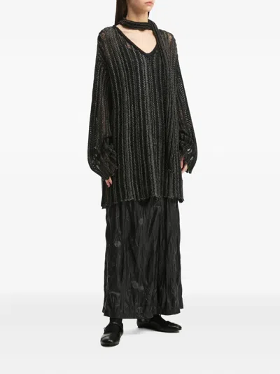 B+ab Button-embellishment A-line Maxi Skirt In Gold