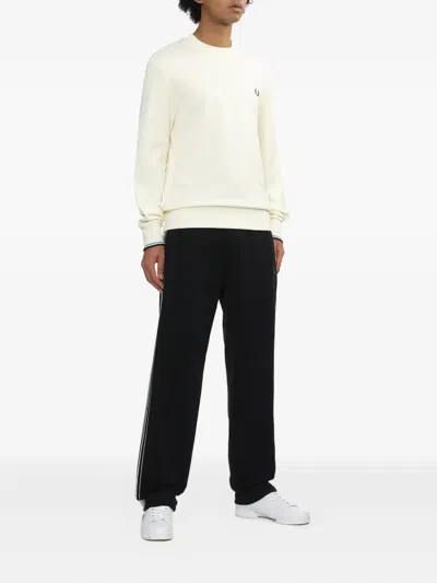 Fred Perry Sweatshirt With Logo In Neutral