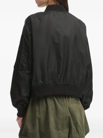 刺绣口袋飞行员夹克