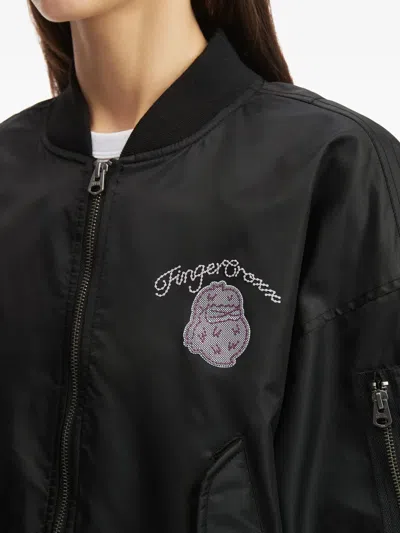 刺绣口袋飞行员夹克