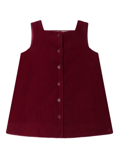 Bonpoint Buttoned Corduroy Dress In Multi