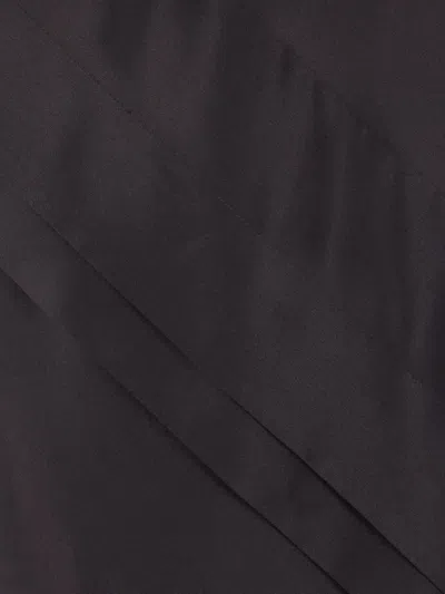 Saint Laurent Silk Satin Spiral Cami Dress In Purple