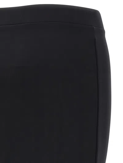 Off-white Black Pencil Skirt With Off Logo
