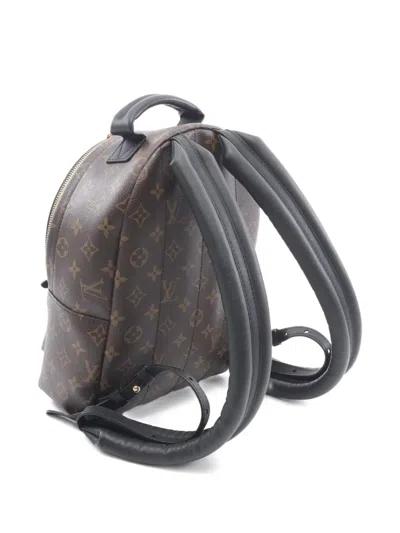Pre-owned Louis Vuitton 2021 Palm Springs Pm Monogram Backpack In Brown