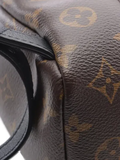 Pre-owned Louis Vuitton 2021 Palm Springs Pm Monogram Backpack In Brown