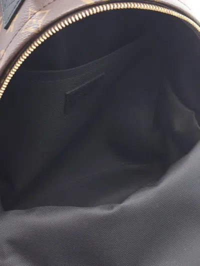 Pre-owned Louis Vuitton 2021 Palm Springs Pm Monogram Backpack In Brown