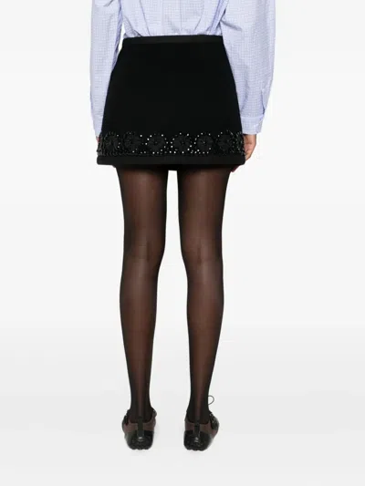P.a.r.o.s.h Embellished Wrap Mini Skirt In Multi
