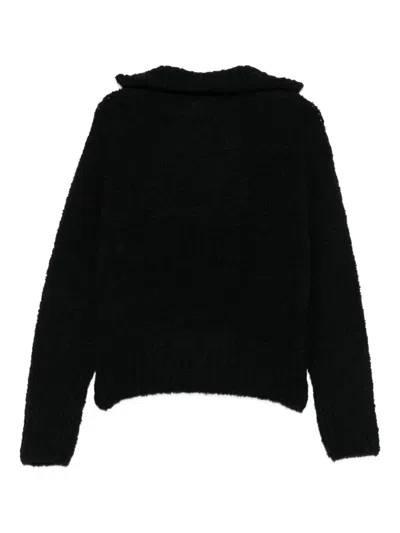 Barena Venezia Maura Lanula 64 Alpaca 27 Lana 9 Poliamidica Knitwear Black In Multi