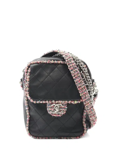 Pre-owned Chanel 2019 Matelasse Chain Shoulder Bag In Black