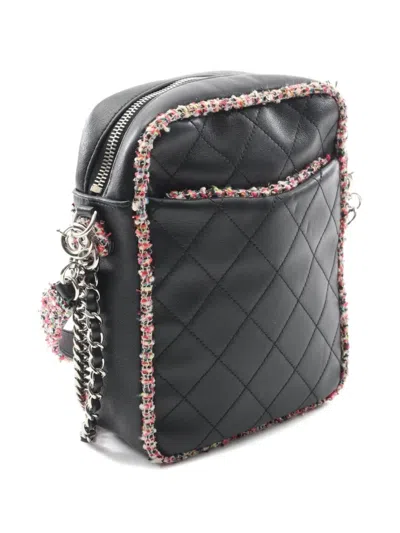 Pre-owned Chanel 2019 Matelasse Chain Shoulder Bag In Black