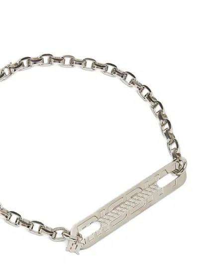 Misbhv Trinity Chain-link Choker Necklace In Metallic