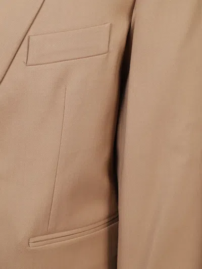 The Frankie Shop Wrap Blazer With Back Vent And Pockets In Nude