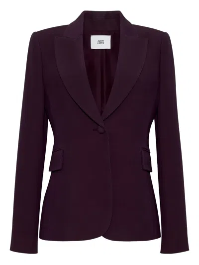 Adam Lippes Single-button Blazer In Gray