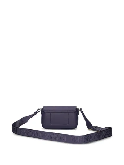 Ea7 Logo-stamp Mini Bag In Blue