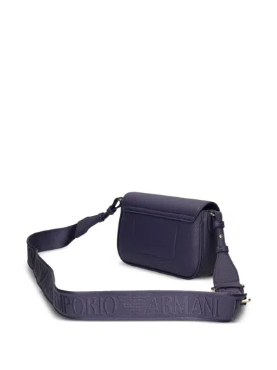 Ea7 Logo-stamp Mini Bag In Blue