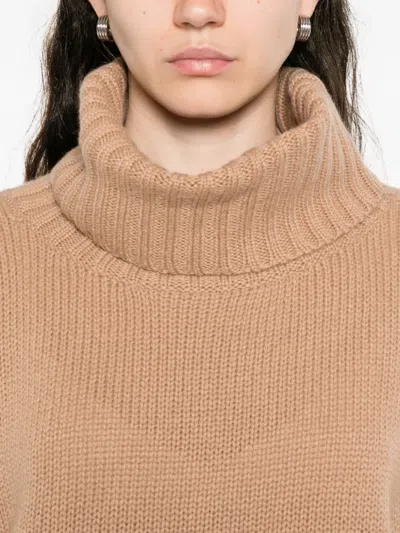 Kristensen Du Nord Turtleneck Sweater In Brown
