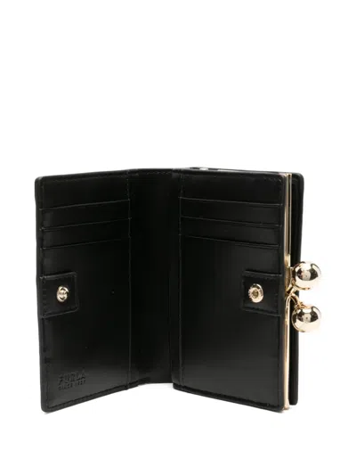 Furla Leather Wallet In Gray