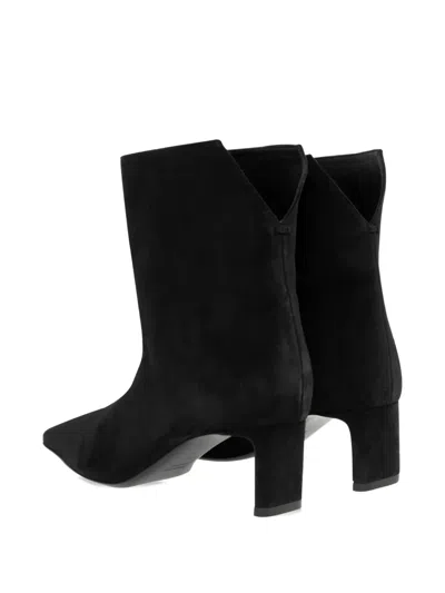Khaite Refined Mini Ankle Boots With Sleek Blade Heel In Black