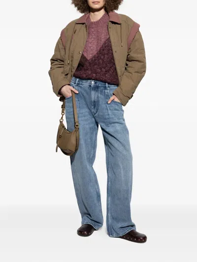 Isabel Marant Étoile Isabel Marant Etoile Patchwork Daryl Sweater In Burgundy