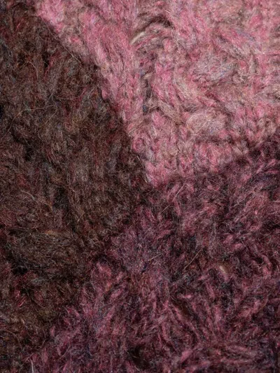 Isabel Marant Étoile Isabel Marant Etoile Patchwork Daryl Sweater In Burgundy