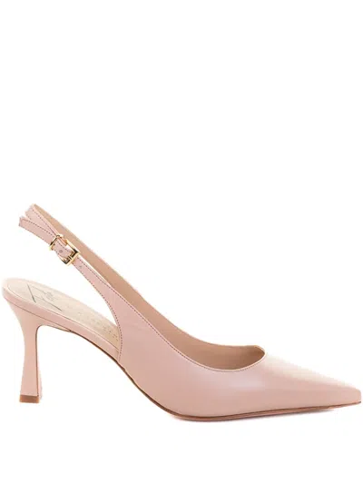 Roberto Festa Pointed High Heel Sandals In Nude