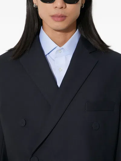 424 Double-breasted Wool Jacket In Blue