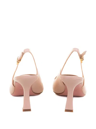 Roberto Festa Pointed High Heel Sandals In Nude