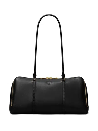 Tory Burch Marshmallow Satchel Bag In Black