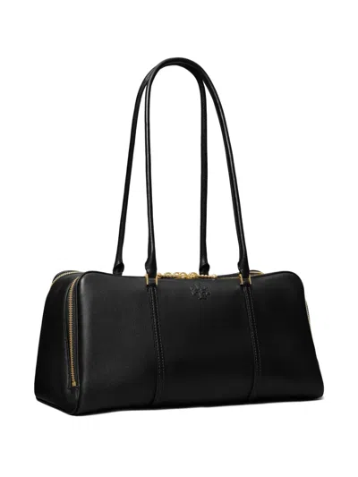 Tory Burch Marshmallow Satchel Bag In Black