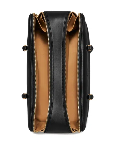 Tory Burch Marshmallow Satchel Bag In Black