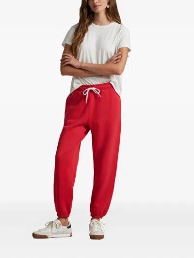 Polo Ralph Lauren Classic Jogging Pants In Red