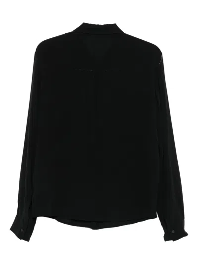 Kristensen Du Nord Button-down Blouse In Black