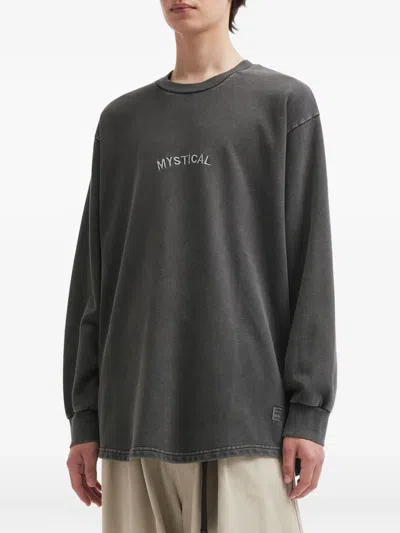 图案刺绣长袖上衣