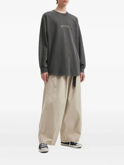 图案刺绣长袖上衣