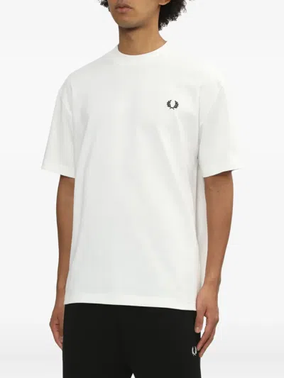 Fred Perry Classic Crew Neck Tee In White
