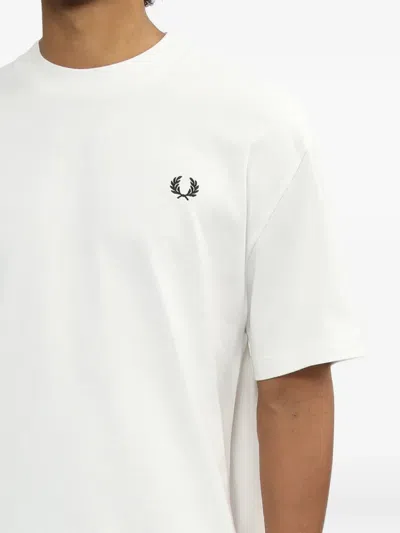Fred Perry Classic Crew Neck Tee In White