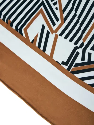 Max Mara Geometric-print Scarf In Multi