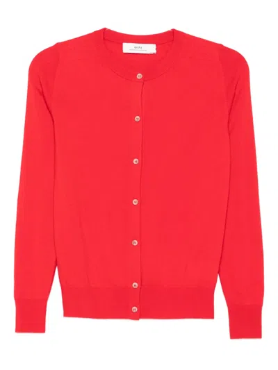 Arch4 Button-front Cardigan In Red