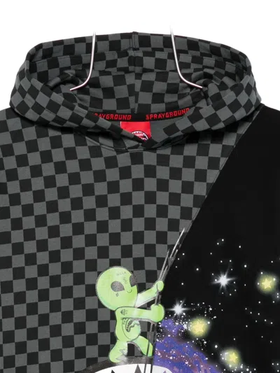 Sprayground Kid Alien-motif Hoodie In Black