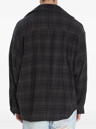 Balenciaga Layered Construction Shirt Featuring Patch Pocket In Black