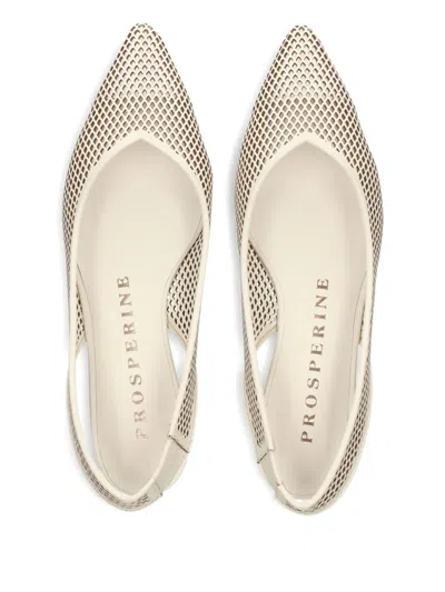 Prosperine Mesh Slingback Flat Pumps In Multi